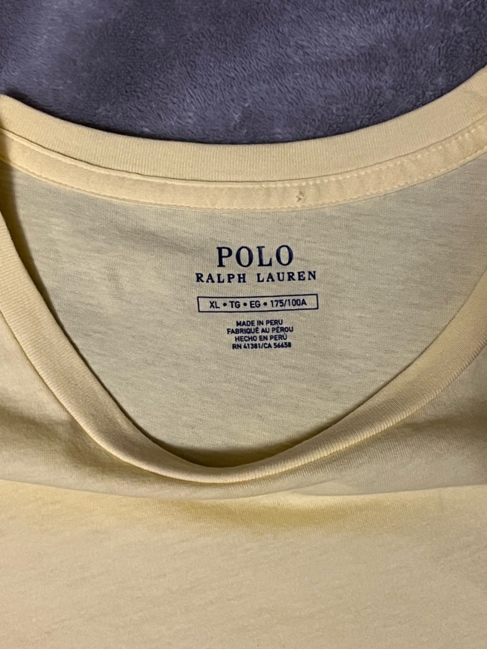Polo by Ralph Lauren Pale Yellow Crewneck T-Shirt - Picture 3 of 5